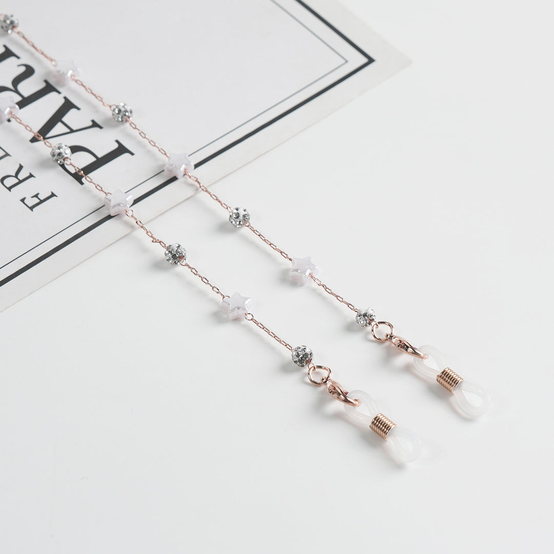 Elegantly Beaded Eyewear Chain Bowlift