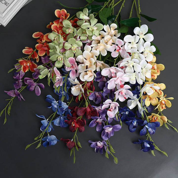 Elegant Faux Orchid Stem for Home Decor Display