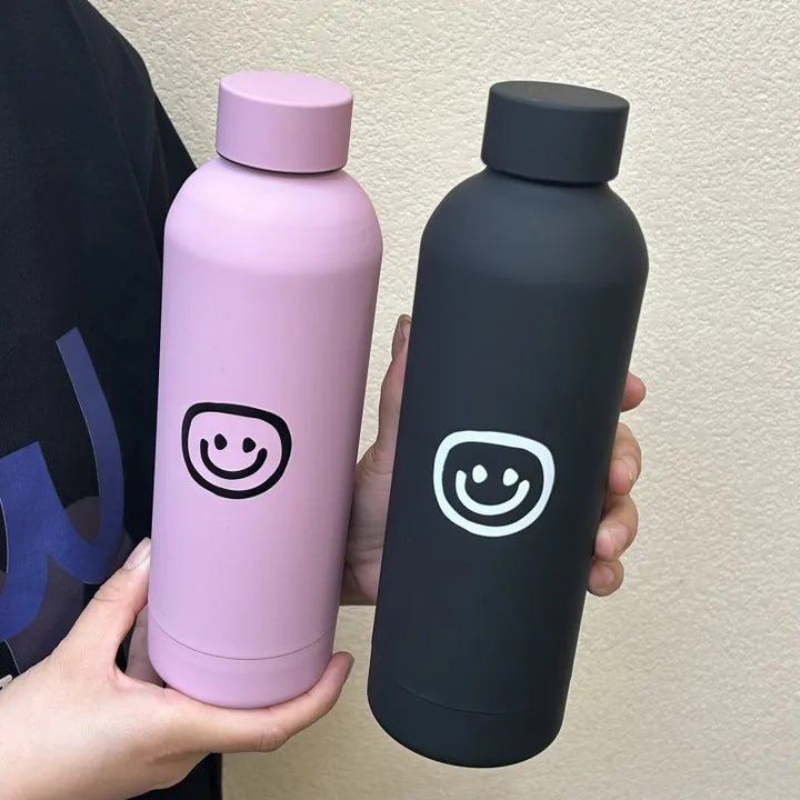 Women's insulated bottle with creative smiley design Bowlift
