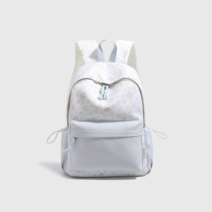 Playful Character Print Backpack Bowlift