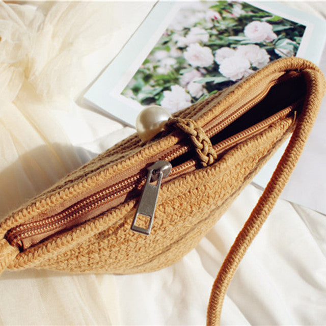Handmade Macrame Bag with Bead Accent Bowlift