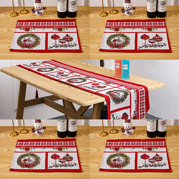 Festive tablecloth with Christmas tree motif Bowlift