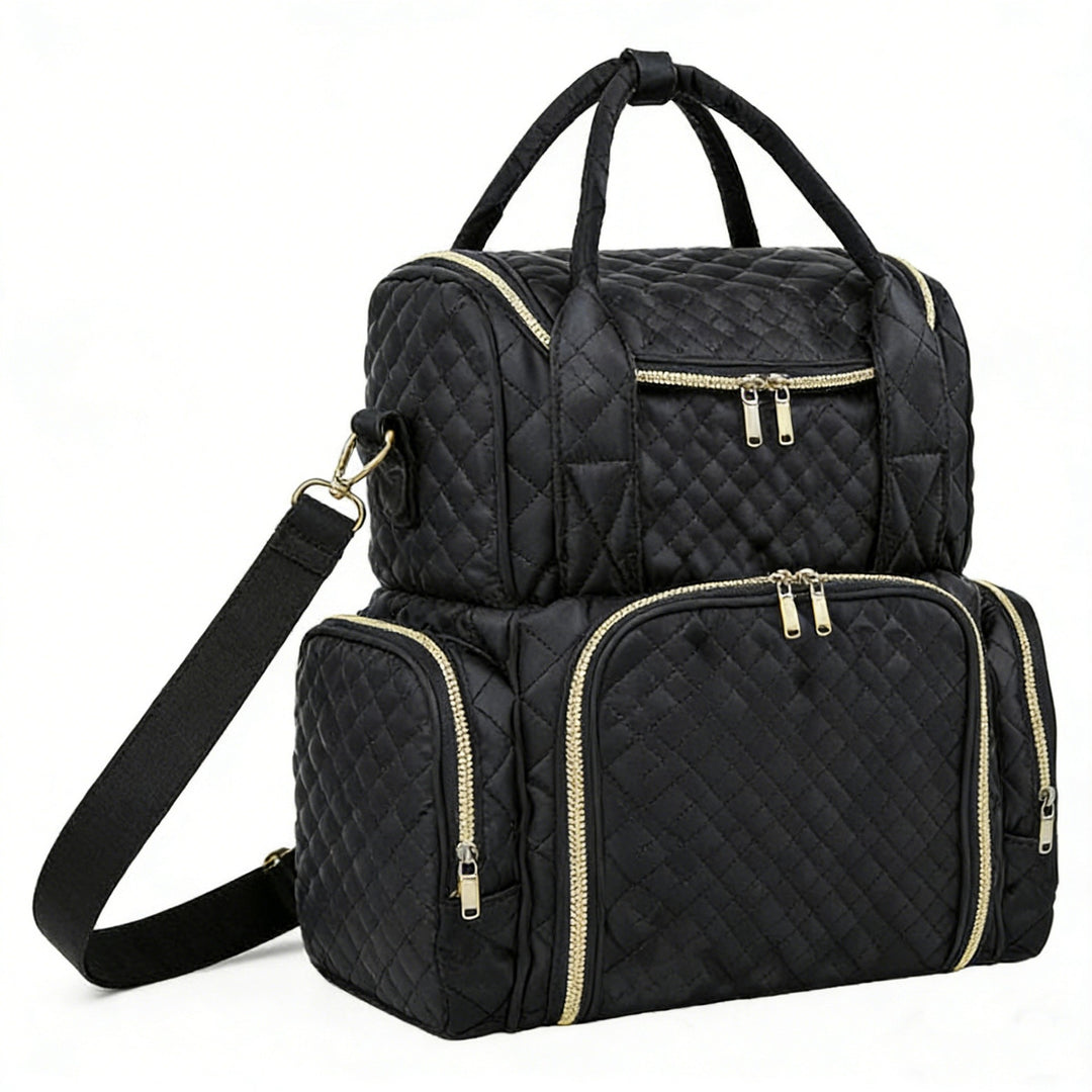 Quilted Multi-Pocket Backpack Bowlift