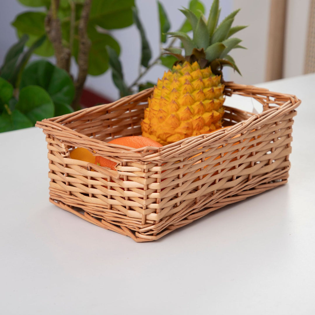Woven Rectangular Storage Basket Bowlift