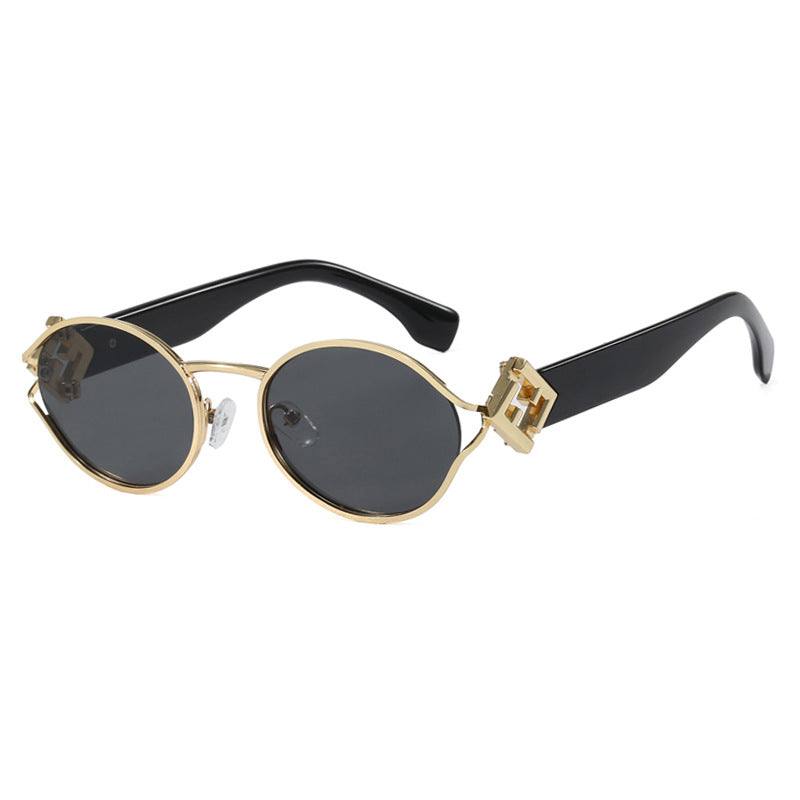 Ladies fashionable sunglasses with elegant metal frame and UV protection Bowlift
