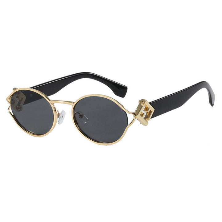 Ladies fashionable sunglasses with elegant metal frame and UV protection Bowlift