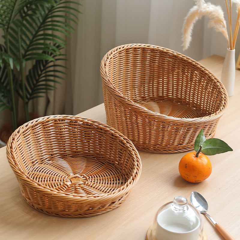 Natural Woven Bread Basket Bowlift