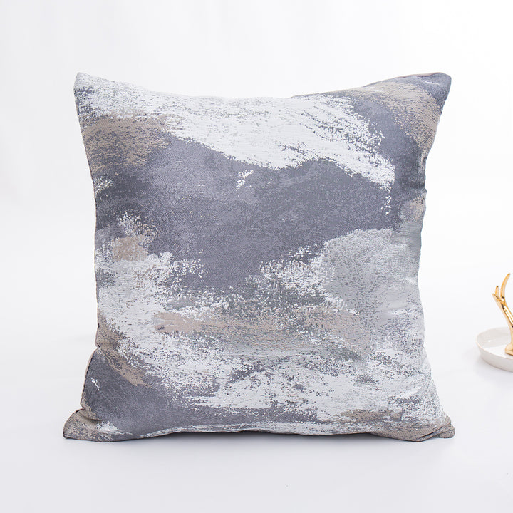 Decorative Textured Cushion with Metallic Finish