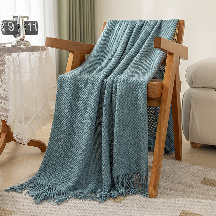 Cozy Knitted Throw