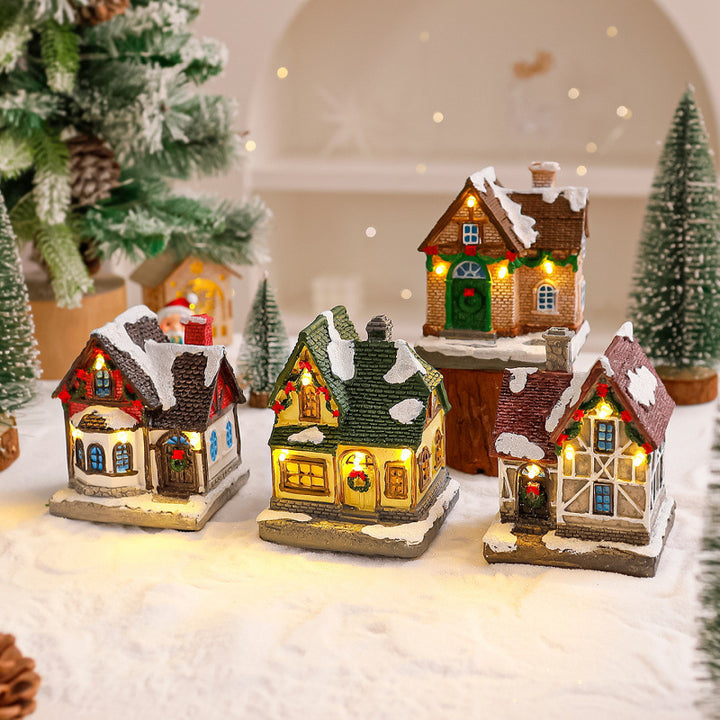 Decorative Christmas village with lights Bowlift