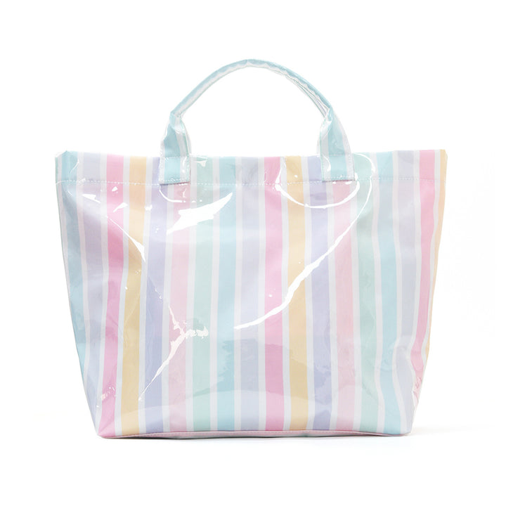 Beach bag with colorful check pattern and water-repellent coating Bowlift