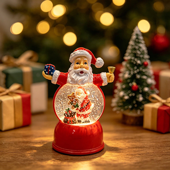 Funny Santa Claus Snow Globe Figure Bowlift