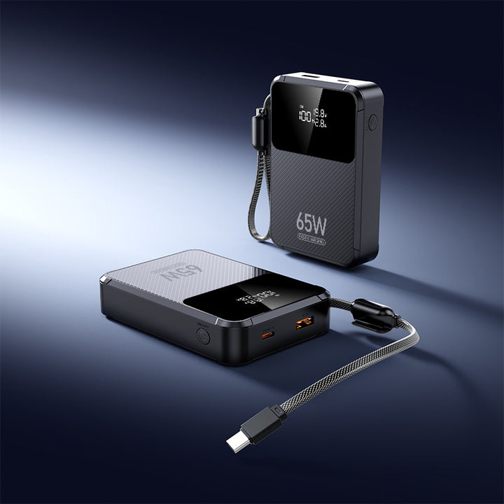 Portable power bank with intelligent fast charging function and digital display Bowlift
