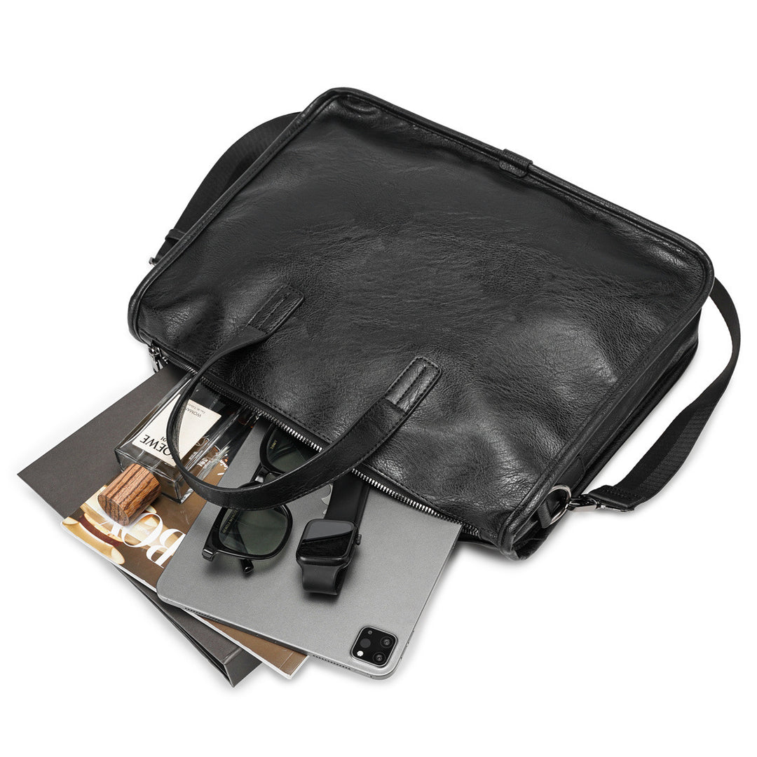 Briefcase Made of High-Quality Leather Bowlift