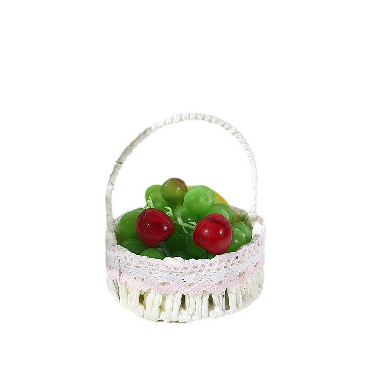 Women's Decorative Fruit Bowl with Art Ribbon Bowlift