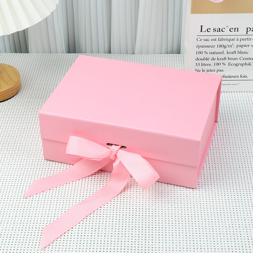 Premium magnetic gift presentation box with LED fairy lights and greeting card Bowlift