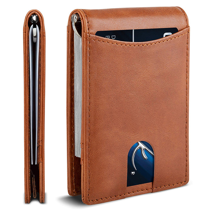 Ultra-Slim RFID-Blocking Leather Cardholder Bowlift