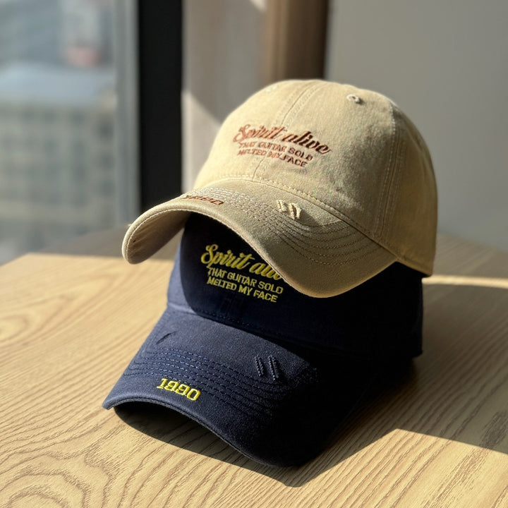 Men's Casual Distressed Cap Bowlift