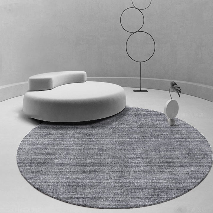 Round Geometric Pattern Area Rug Bowlift