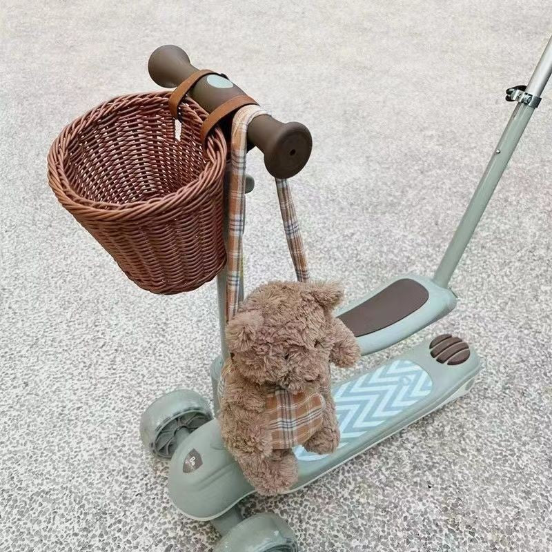 Bicycle Handlebars Woven Basket Bowlift