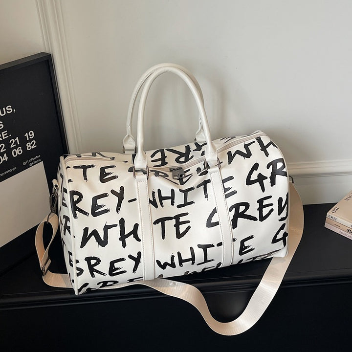 Stylish Graphic Print Duffle Bag Bowlift