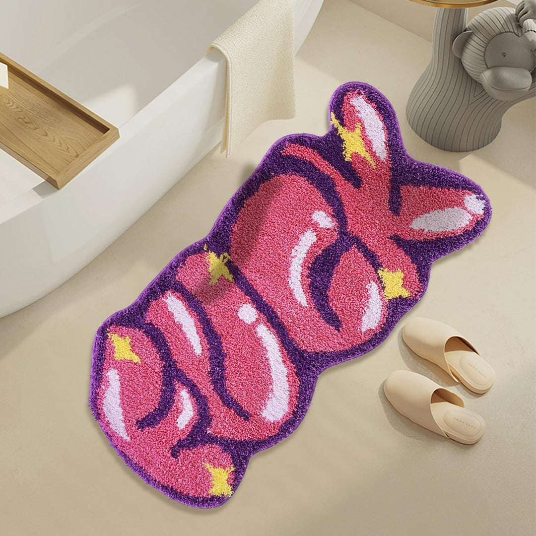Cute Bunny-Shaped Bath Mat Bowlift