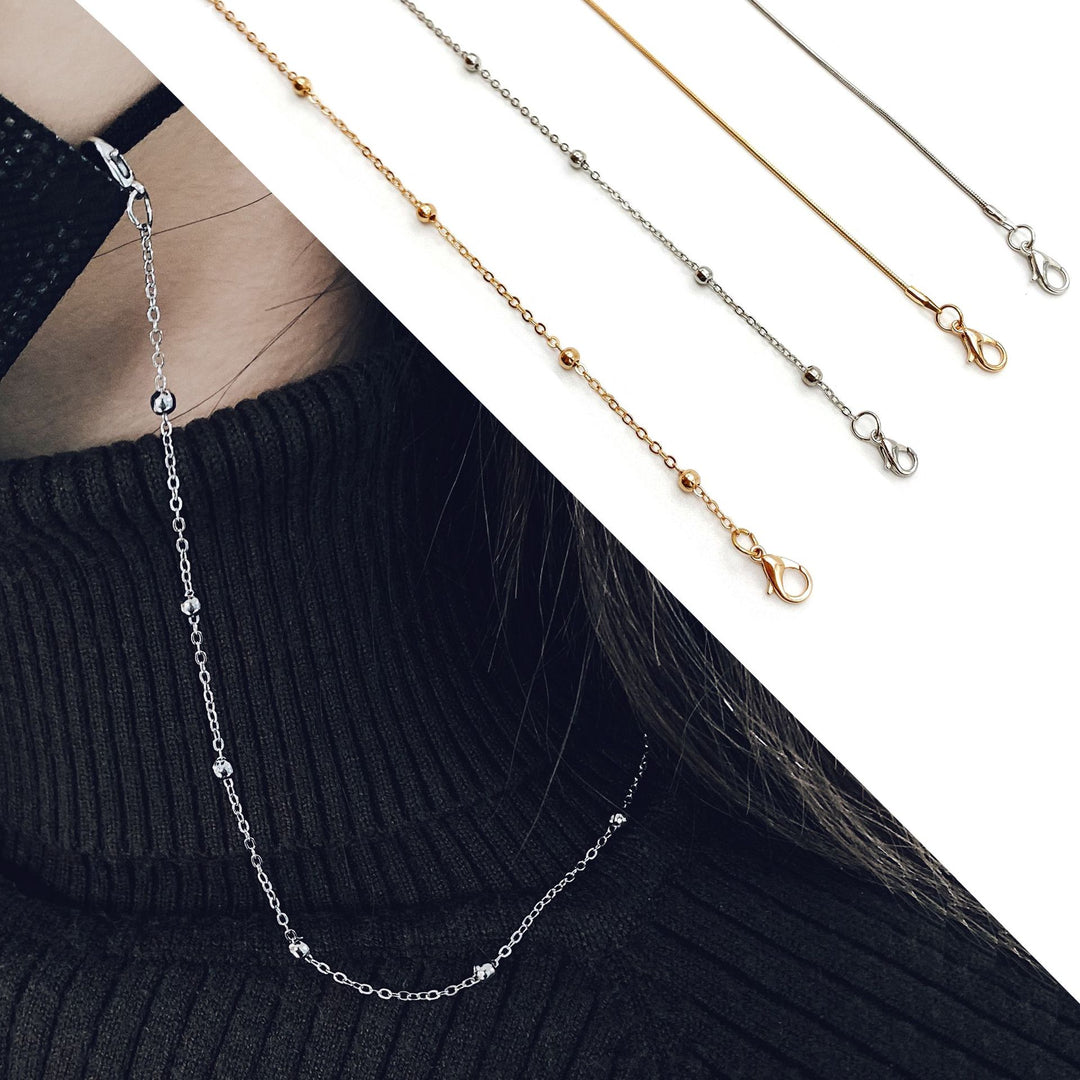 Sleek Metal Chain Eyewear Retainer Bowlift