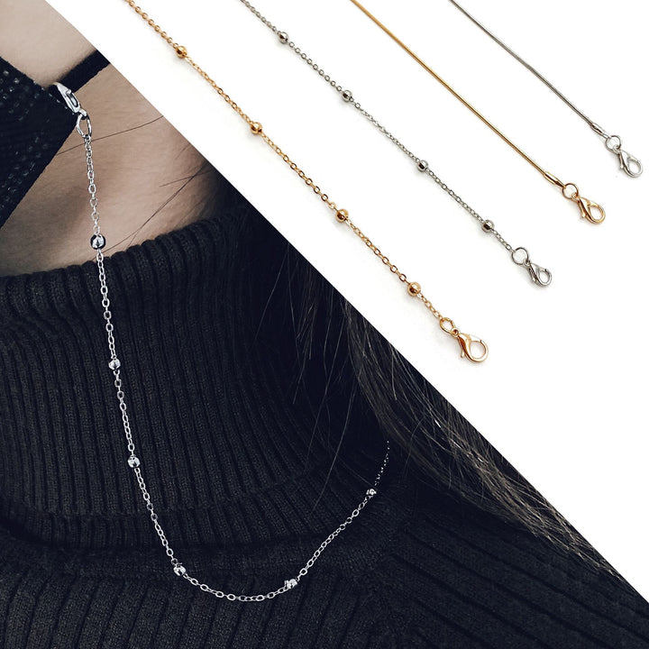 Sleek Metal Chain Eyewear Retainer Bowlift