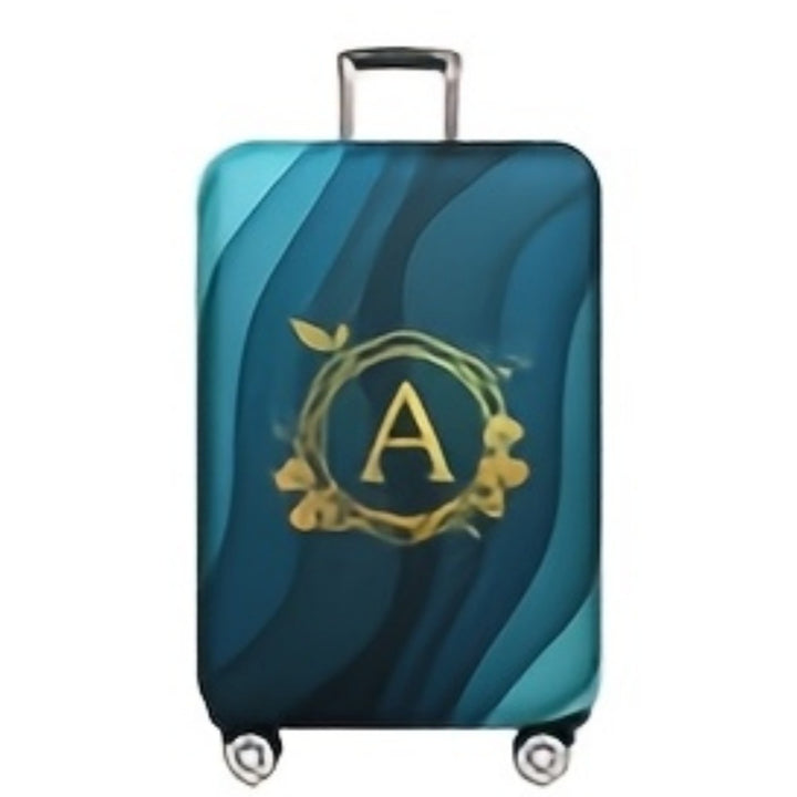 Women's Hard Shell Suitcase with Modern Wave Pattern Bowlift