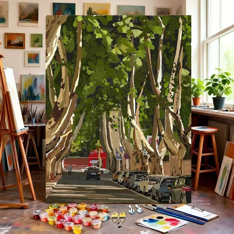 Artistic Landscape Canvas Painting Kit Bowlift