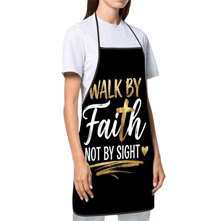 Dog Lover Full-Coverage Kitchen Apron With Adjustable Neck Strap And Waterproof Polyester Shell