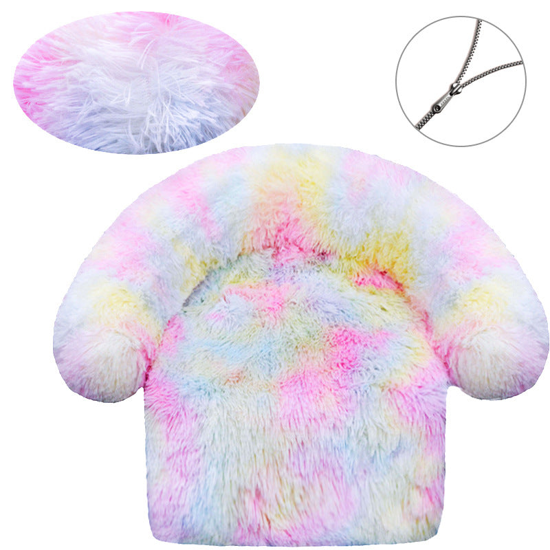Plush Comfort Lounge Chair Dog Bed