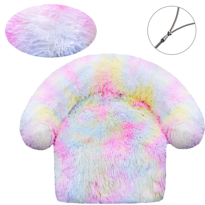 Plush Comfort Lounge Chair Dog Bed