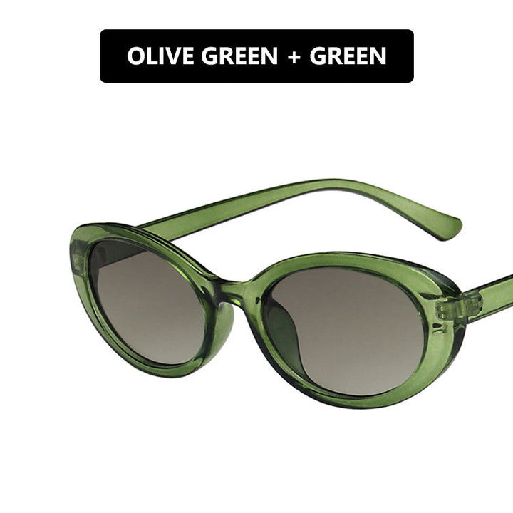Ladies Cat-Eye Sunglasses with Transparent Frame and Gradient Lenses Bowlift
