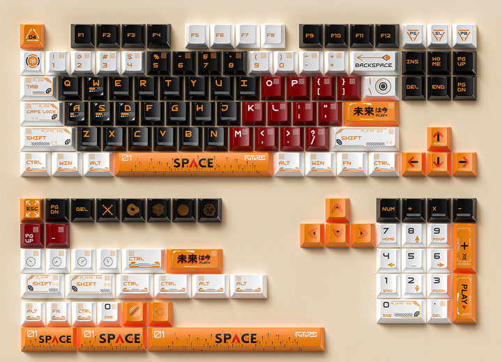 Retro Space-Themed Keyboard Bowlift