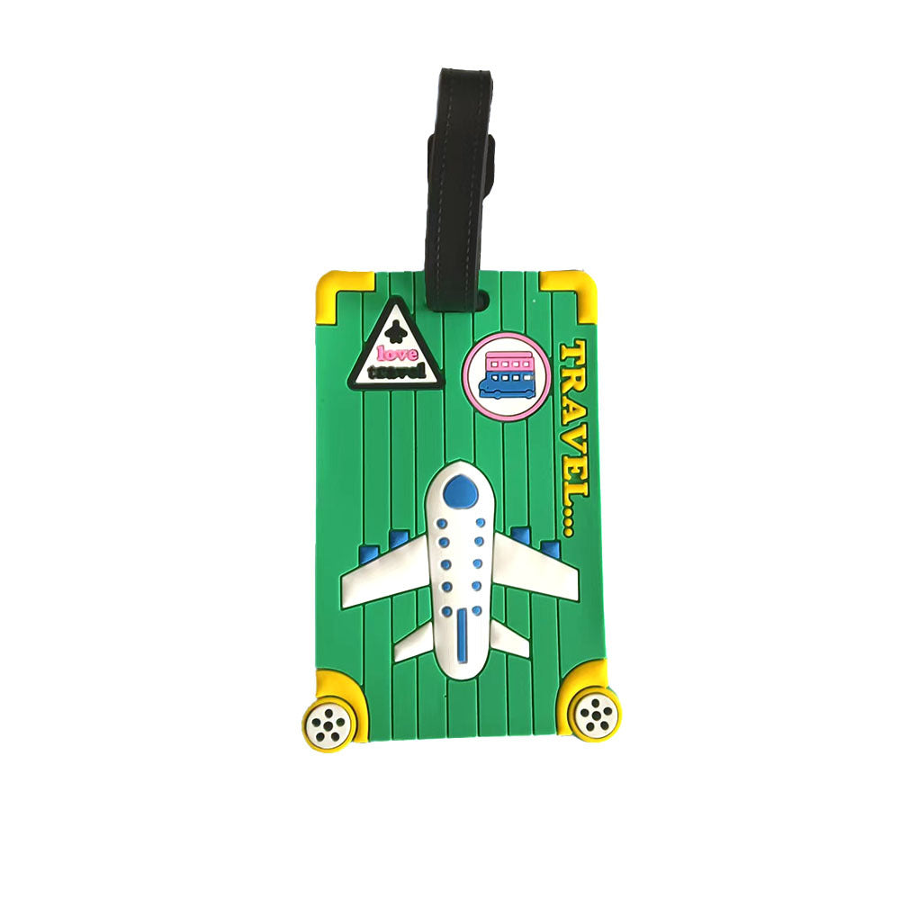 Unisex luggage tag in creative airplane design Bowlift