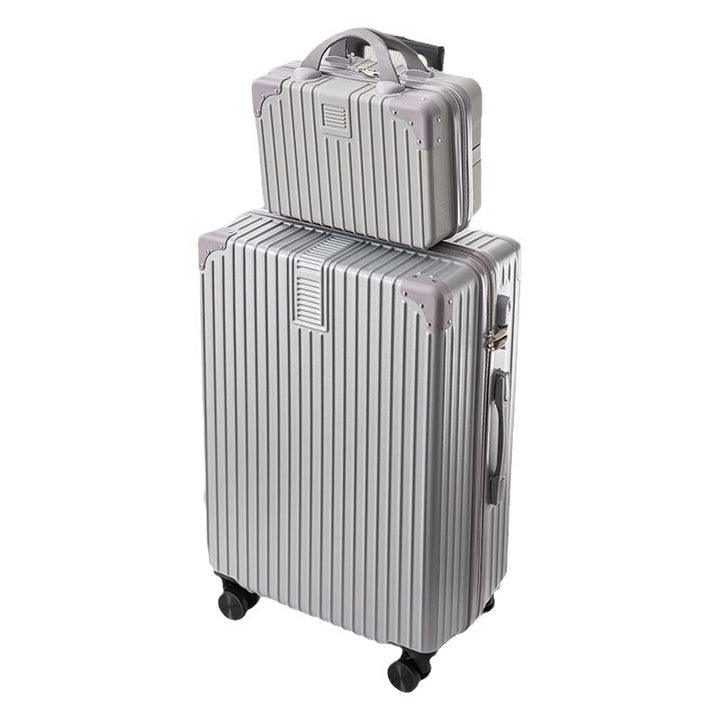 Unisex Textured Multi-Functional Hard-Shell Luggage Bowlift