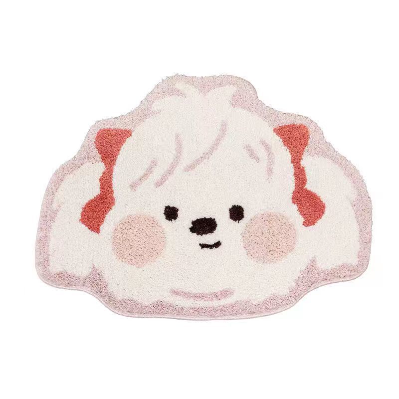 Cute Dog-Themed Bath Mat Bowlift