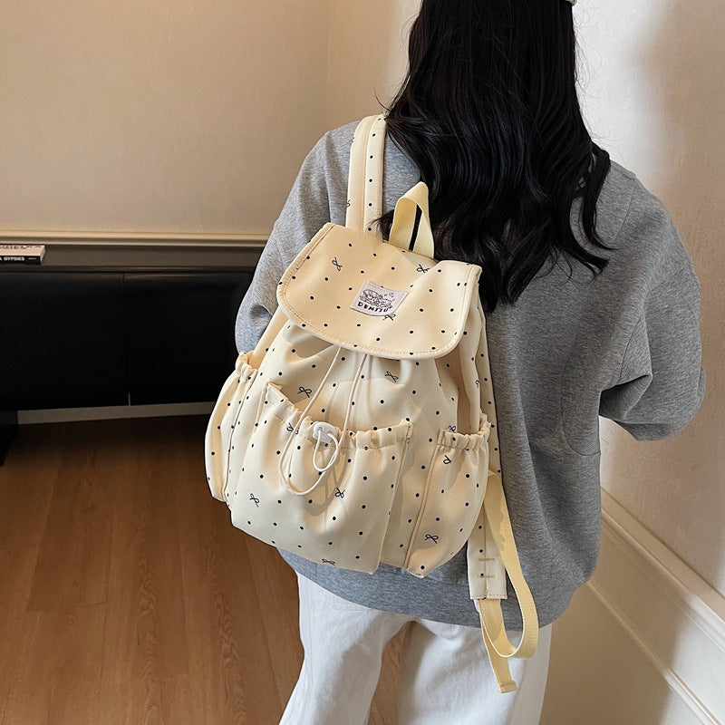 Playful Polka Dot Backpack Bowlift