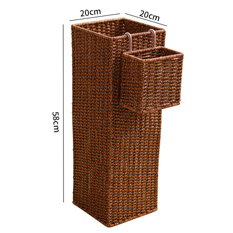 Hexagonal Decorative Wicker Storage Container Bowlift