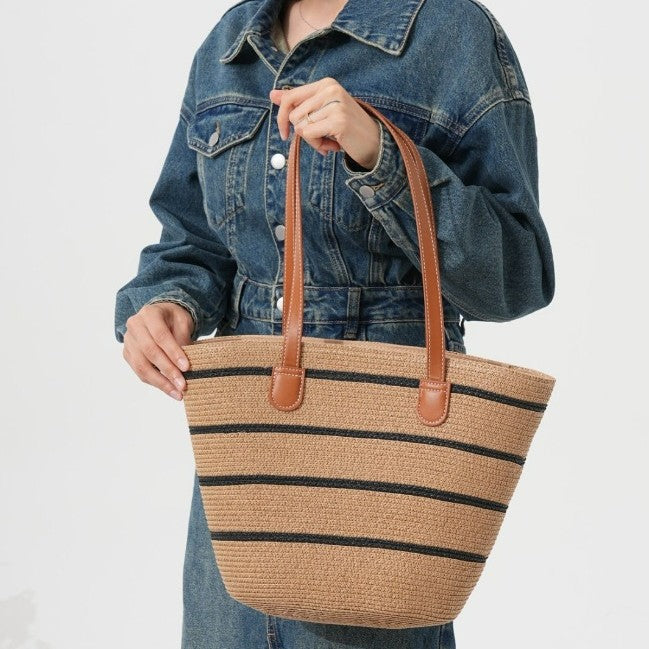 Structured raffia beach bag Bowlift
