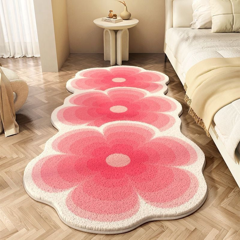 Flower Patterned Area Rug Bowlift