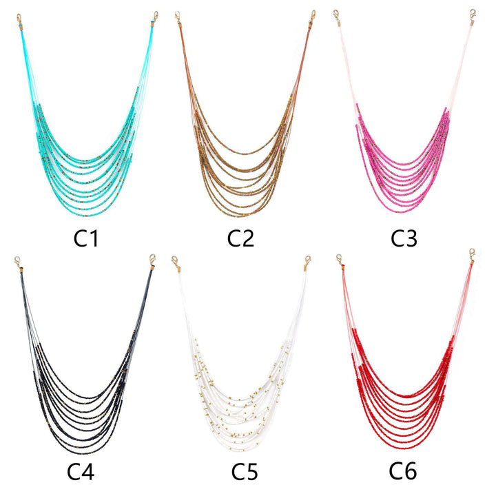 Multilayered Beaded Necklace Bowlift