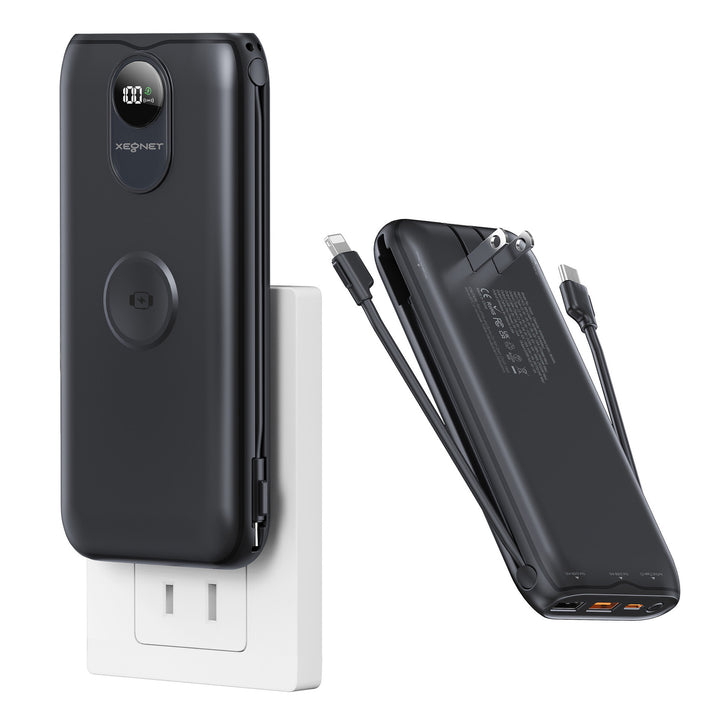 Portable power bank with Qi charging function and wired fast charging system Bowlift