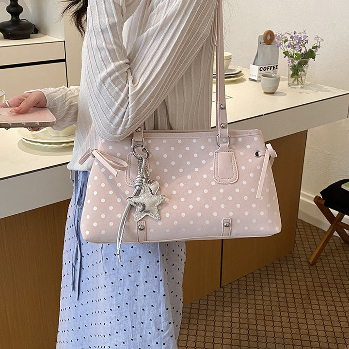 Trendy Polka Dot Handbag Bowlift