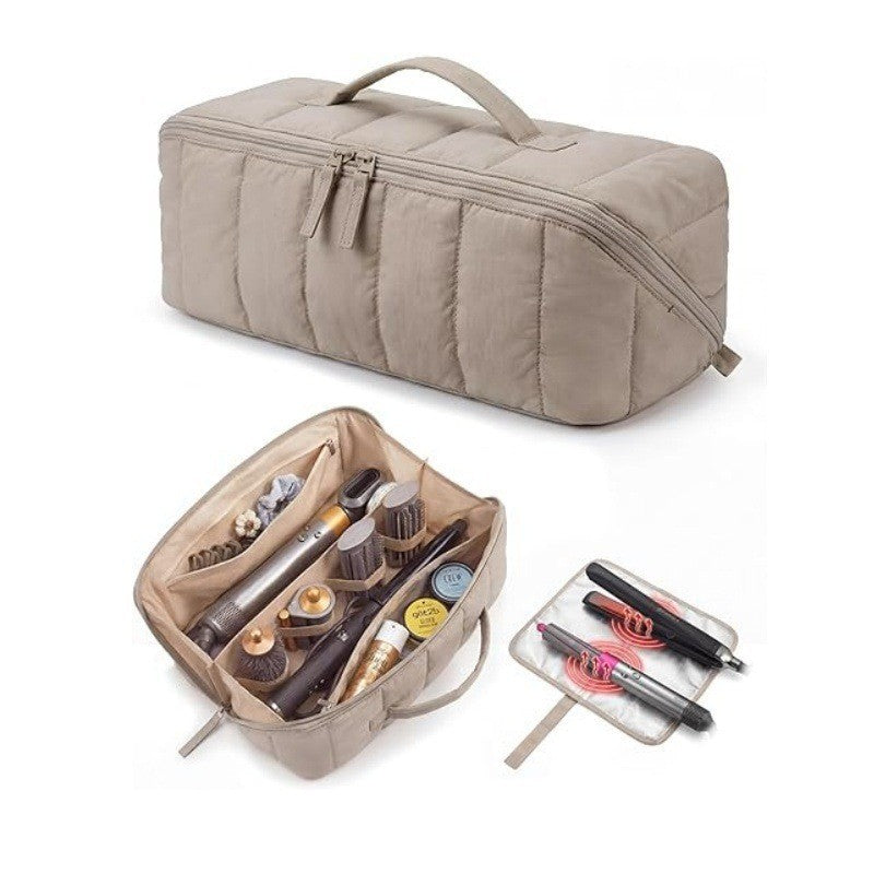Padded cosmetic bag with organizer Bowlift
