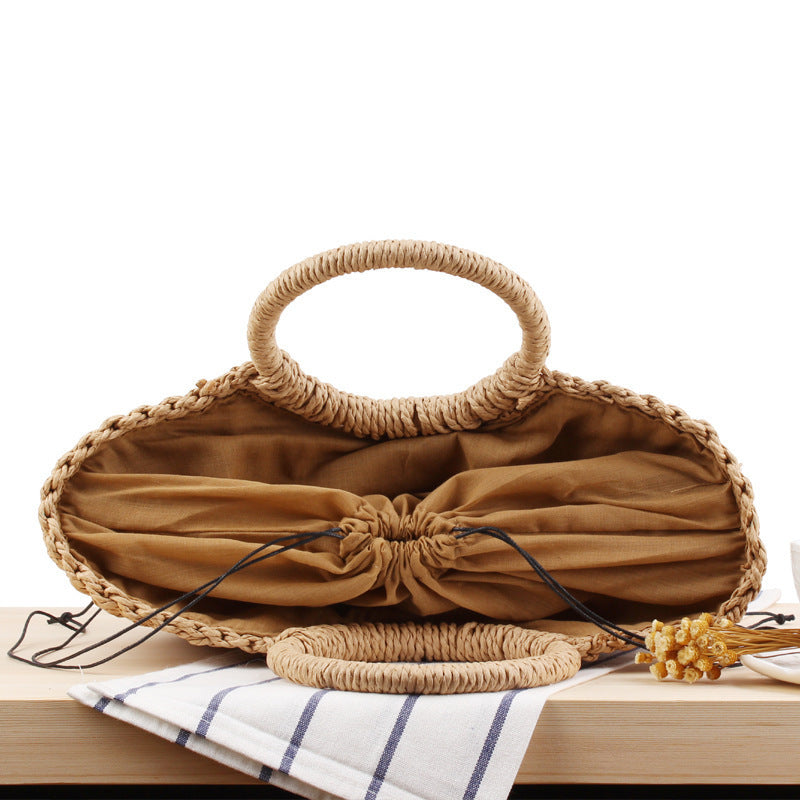 Stylish basket bag with wide handle Bowlift