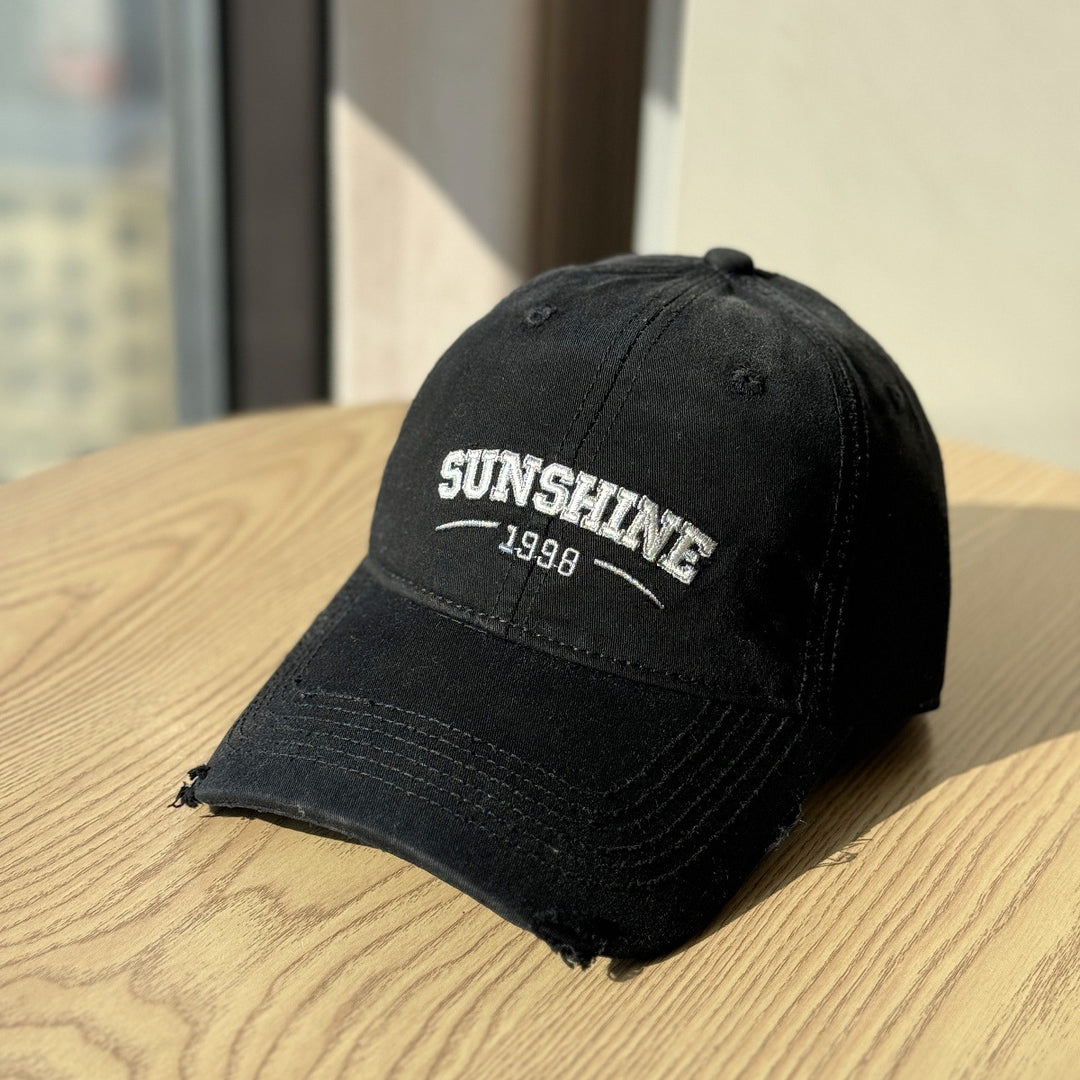 Women's Casual Distressed Baseball Cap Bowlift
