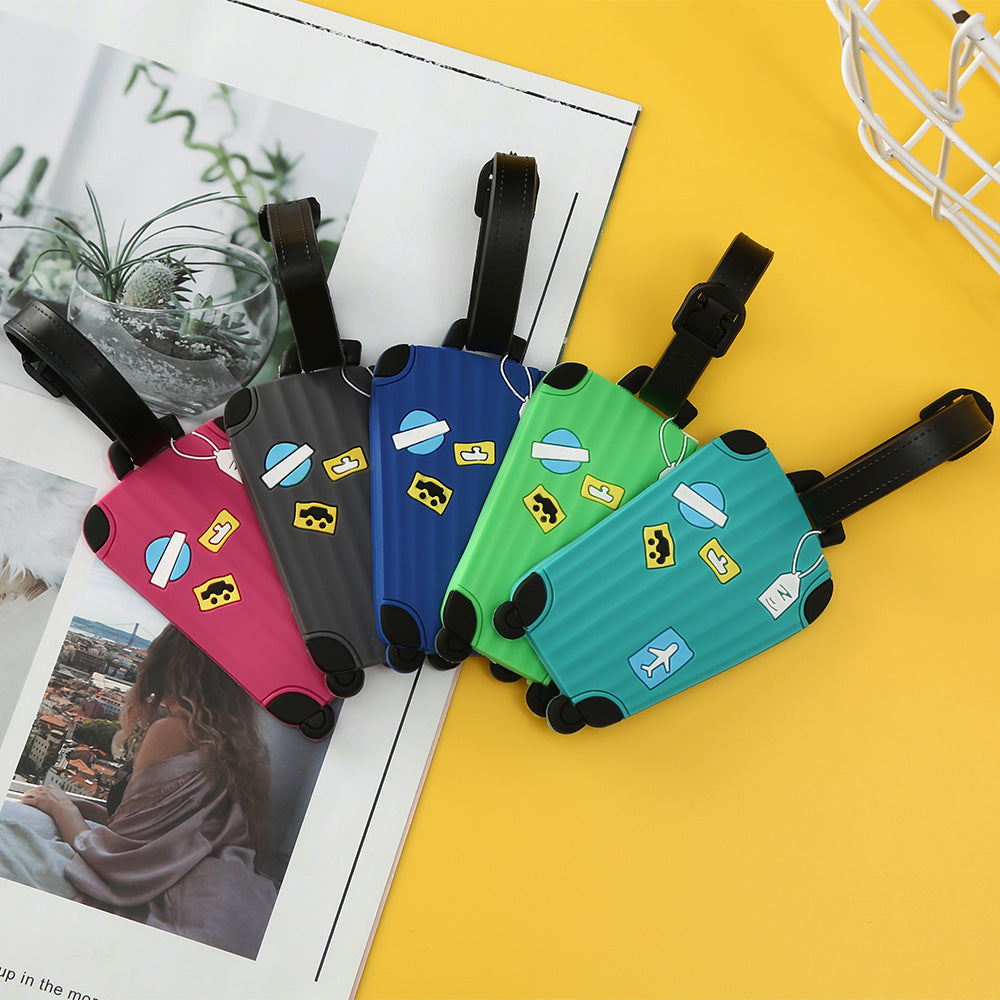 Unisex Luggage Tag in Modern Suitcase Design Bowlift
