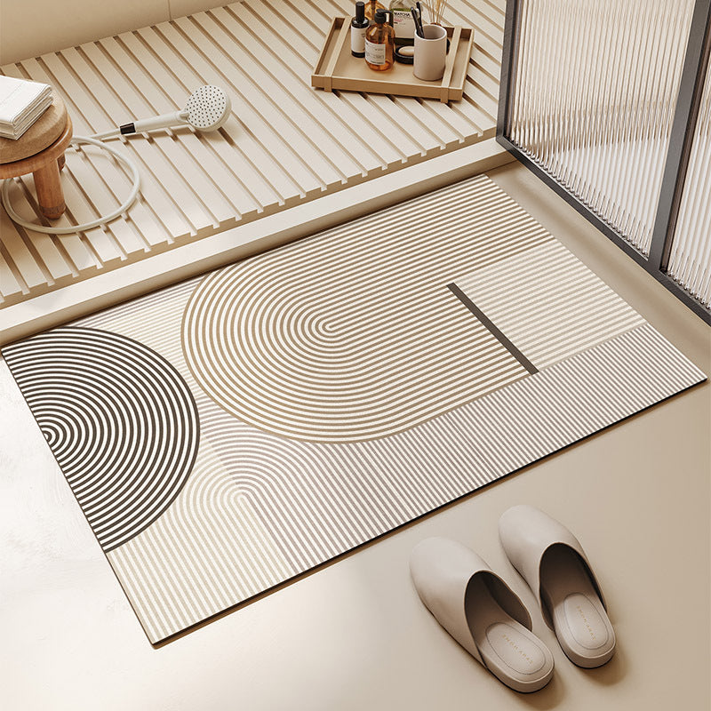 Stylish Geometric Pattern Bath Mat Bowlift